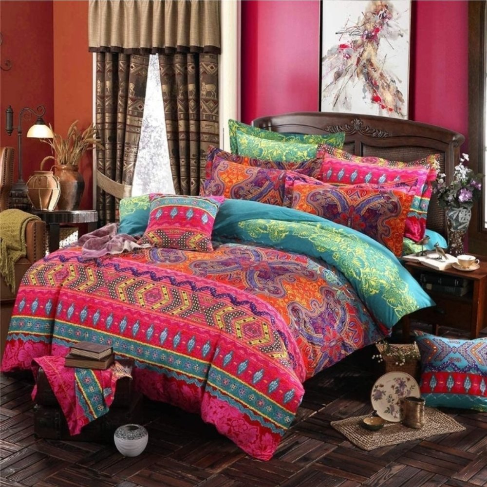 Gypsy Boho Duvet Cover Set Queen